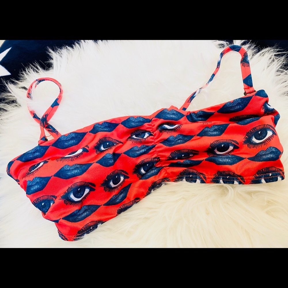 🎀 Brand New Bimba Y Lola Eyes Print Bikini 🎀